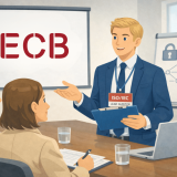 Ein PECB ISO/IEC 27001 Lead Auditor führt in einem Büro ein Audit durch